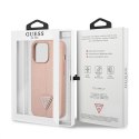 Guess SaffianoTriangle Logo Case - Case for iPhone 13 Pro (pink)