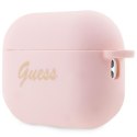 Guess Silicone Heart Charm - Case for Apple AirPods Pro 2 (Pink)