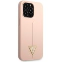 Guess Silicone Triangle Logo - Cover iPhone 13 Pro (Pink)