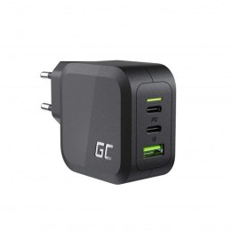 Green Cell GC PowerGaN 65W (2x USB-C Power Delivery, 1x USB-A compatible with Quick Charge 3.0)
