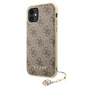 Guess 4G Charms Collection - Case for iPhone 11 (Brown)