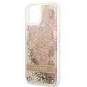 Guess Liquid Glitter Paisley - Cover for iPhone 13 mini (Gold)