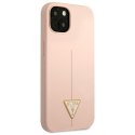 Guess Silicone Triangle Logo - Cover iPhone 13 mini (Pink)