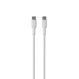 PURO ICON Soft Cable - Kabel USB-C do USB-C 1,5 m (White)