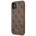 Guess 4G Metal Gold Logo - Case for iPhone 11 (brown)