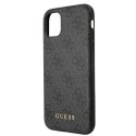 Guess 4G Metal Gold Logo - Case for iPhone 11 (grey)