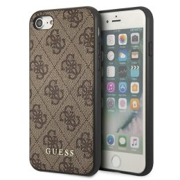 Guess 4G Metal Gold Logo - Case for iPhone SE 2022 / SE 2020 / 8 / 7 (brown)