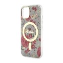 Guess Flower MagSafe - Case for iPhone 14 Plus (Green)