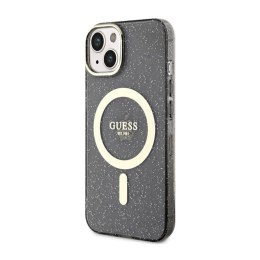 Guess Glitter Gold MagSafe - Case for iPhone 14 (Black)