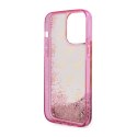 Guess Liquid Glitter Transculent 4G - Case for iPhone 14 Pro Max (Pink)