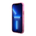 Guess Liquid Glitter Transculent 4G - Case for iPhone 14 Pro (Pink)