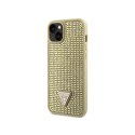 Guess Rhinestone Triangle - Case for iPhone 14 (Gold)