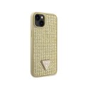 Guess Rhinestone Triangle - Case for iPhone 14 (Gold)