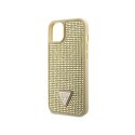 Guess Rhinestone Triangle - Case for iPhone 14 (Gold)