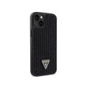 Guess Rhinestone Triangle - Case for iPhone 14 Plus (Black)