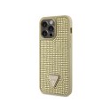 Guess Rhinestone Triangle - Case for iPhone 14 Pro Max (Gold)