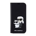 Karl Lagerfeld Booktype NFT Saffiano Karl & Choupette - Case for iPhone 14 (Black)