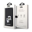 Karl Lagerfeld Booktype NFT Saffiano Karl & Choupette - Case for iPhone 14 Pro Max (Black)