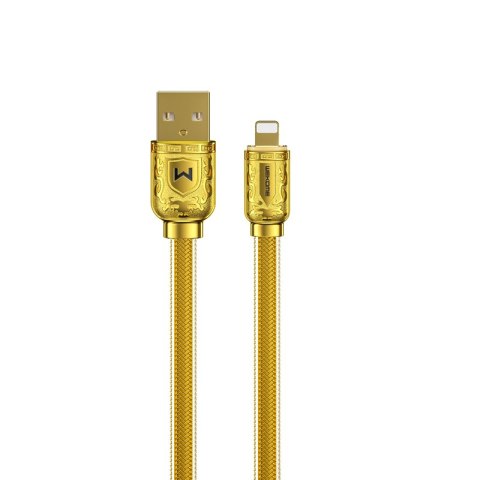 WEKOME WDC-161 Sakin Series - USB-A to Lightning Fast Charging 6A connecting cable 1 m (Gold)