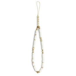 Guess Phone Strap Beads Heishi White