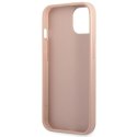 Guess Saffiano Double Card Triangle - Cover for iPhone 13 (Pink)