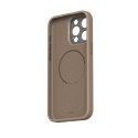 Moshi Napa MagSafe - Leather case for iPhone 15 Pro Max (Woodsmoke Brown)