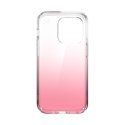 Speck Presidio Perfect-Clear + Ombre - Case for iPhone 14 Pro with MICROBAN coating (Clear / Vintage Rose Fade)