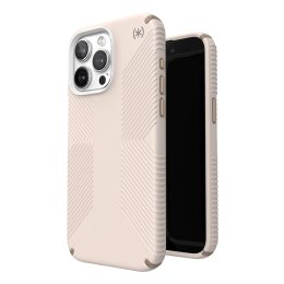 Speck Presidio2 Grip - Case for iPhone 15 Pro Max (Bleached Bone / Heirloom Gold / Hazel Brown)