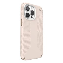 Speck Presidio2 Grip - Case for iPhone 15 Pro Max (Bleached Bone / Heirloom Gold / Hazel Brown)