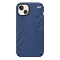 Speck Presidio2 Grip + MagSafe - Case for iPhone 14 Plus with MICROBAN coating (Coastal Blue / Black / White)