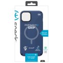 Speck Presidio2 Grip + MagSafe - Case for iPhone 14 Plus with MICROBAN coating (Coastal Blue / Black / White)