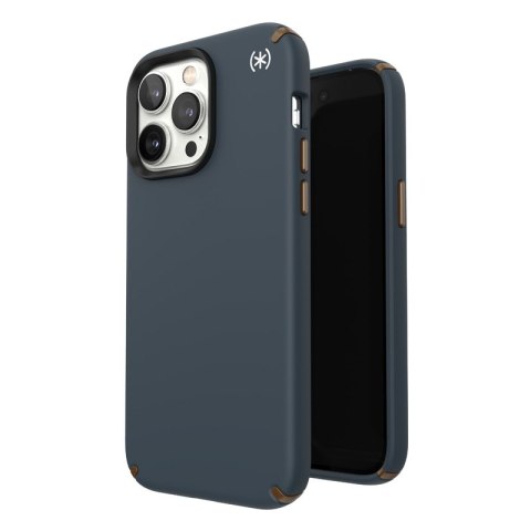 Speck Presidio2 Pro - Case for iPhone 14 Pro Max with MICROBAN coating (Charcoal / Cool Bronze / Slate)