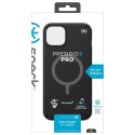 Speck Presidio2 Pro + MagSafe - Case for iPhone 15 Plus / 14 Plus with MICROBAN coating (Black / Black / White)