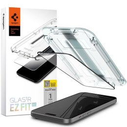 Spigen GLAS.TR EZ FIT FC - Toughened Glass for iPhone 15 (Black Frame)