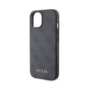 Guess 4G Metal Gold Logo - Case for iPhone 15 (Grey)