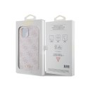 Guess 4G Metal Gold Logo - Case for iPhone 15 (Pink)