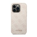 Guess 4G Metal Gold Logo Case iPhone 14 Pro (Pink)
