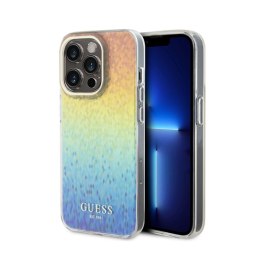 Guess IML Faceted Mirror Disco Iridescent - Case for iPhone 15 Pro (Iridescent)