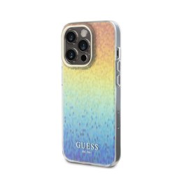 Guess IML Faceted Mirror Disco Iridescent - Case for iPhone 15 Pro (Iridescent)