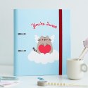 Pusheen - A4 binder from the Purrfect Love collection (2 rings, elastic band)