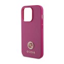 Guess 4G Strass Metal Logo - Case for iPhone 15 Pro Max (pink)