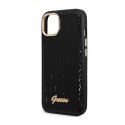 Guess Croco Collection - Case for iPhone 14 Plus (Black)