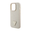 Guess Croco Triangle Metal Logo - iPhone 15 Pro Max Case (Gold)