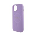 Guess Saffiano MagSafe - iPhone 15 Case (purple)