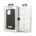 Guess Silicone Logo Plate MagSafe - Case for iPhone 13 Pro Max (Green)