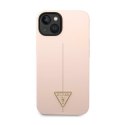 Guess Silicone Triangle Logo - Case for iPhone 14 (Pink)