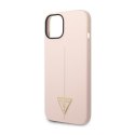 Guess Silicone Triangle Logo - Case for iPhone 14 (Pink)