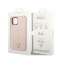 Guess Silicone Triangle Logo - Case for iPhone 14 (Pink)