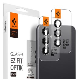 Spigen Optik.TR EZ Fit Camera Lens Protector 2-Pack - Lens protection glass for Samsung Galaxy S23 FE (2 pcs) (Black)