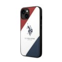 US Polo Assn Tricolor Embossed - Case for iPhone 14 Plus (White)